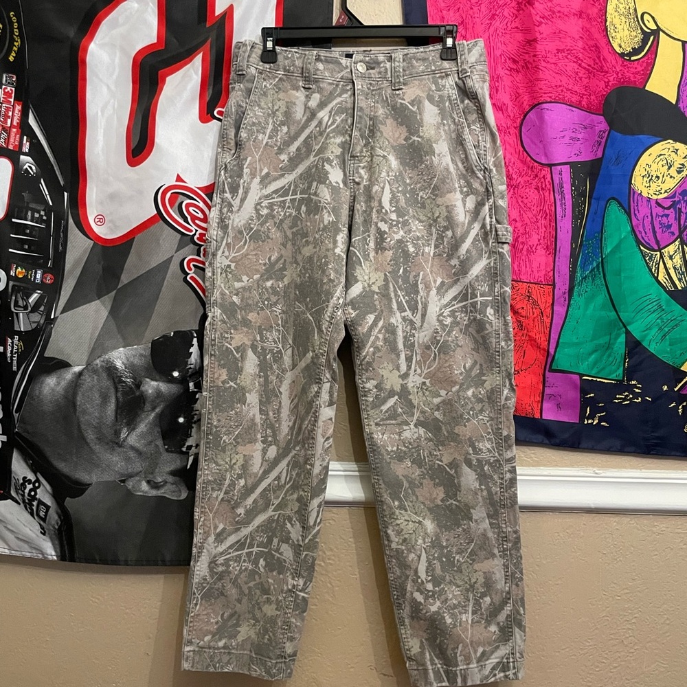Abercrombie & Fitch camo cargo pants